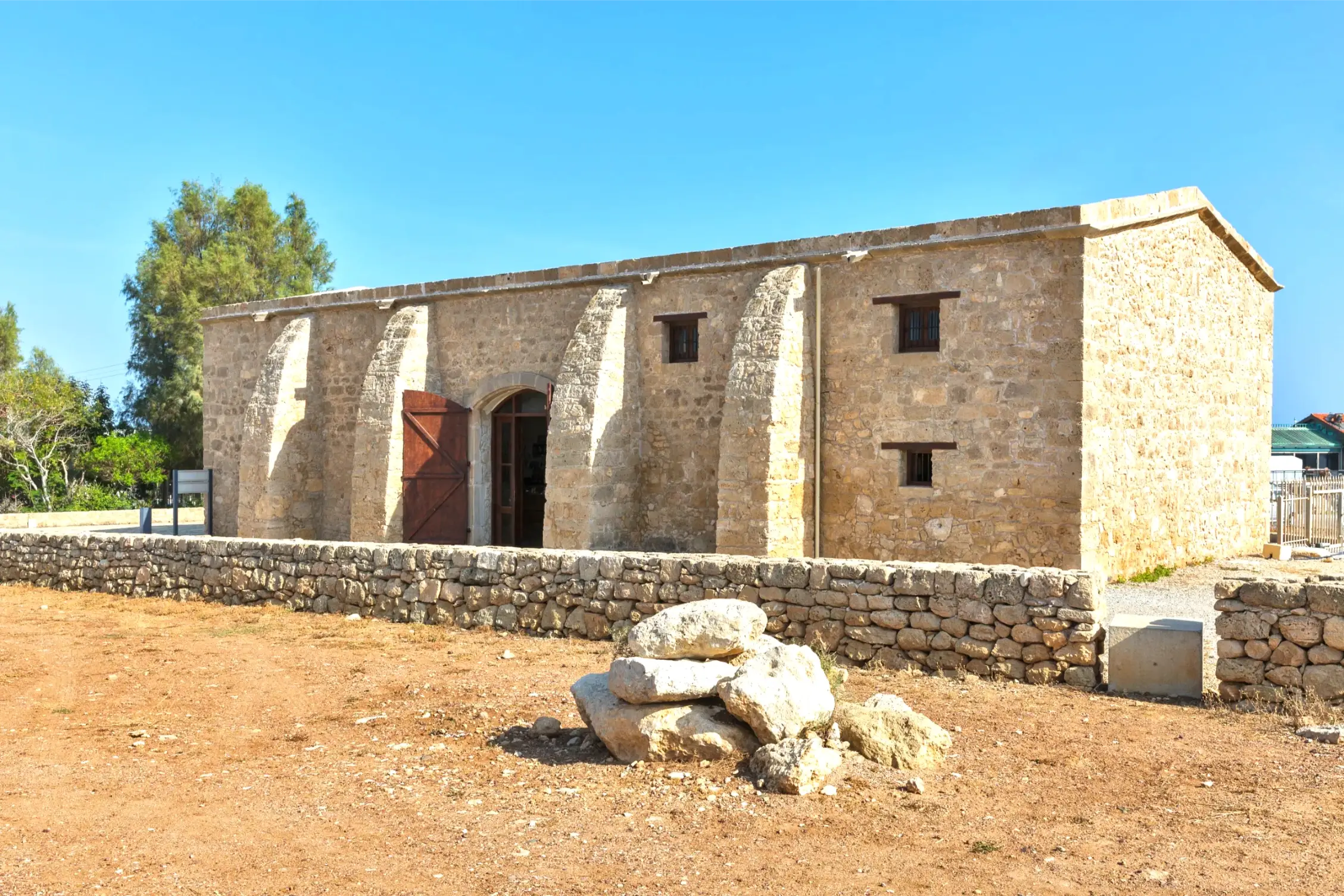ancient building in paphos cyprus