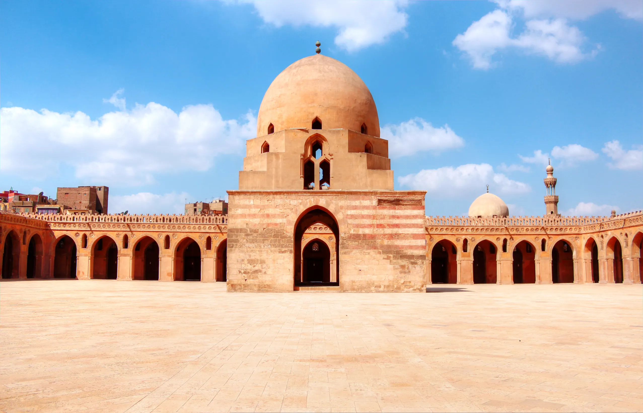 ancient historic mosque in old cairo