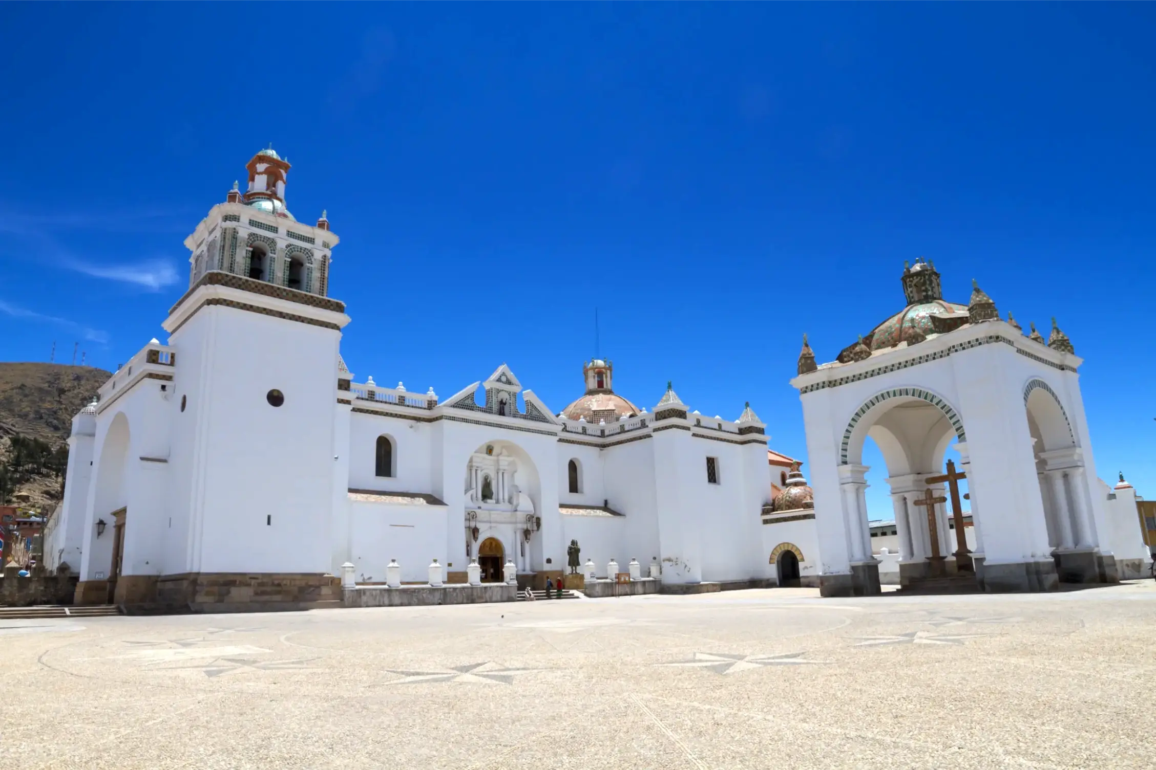 cathedral of copacabana lake titicaca bolivia