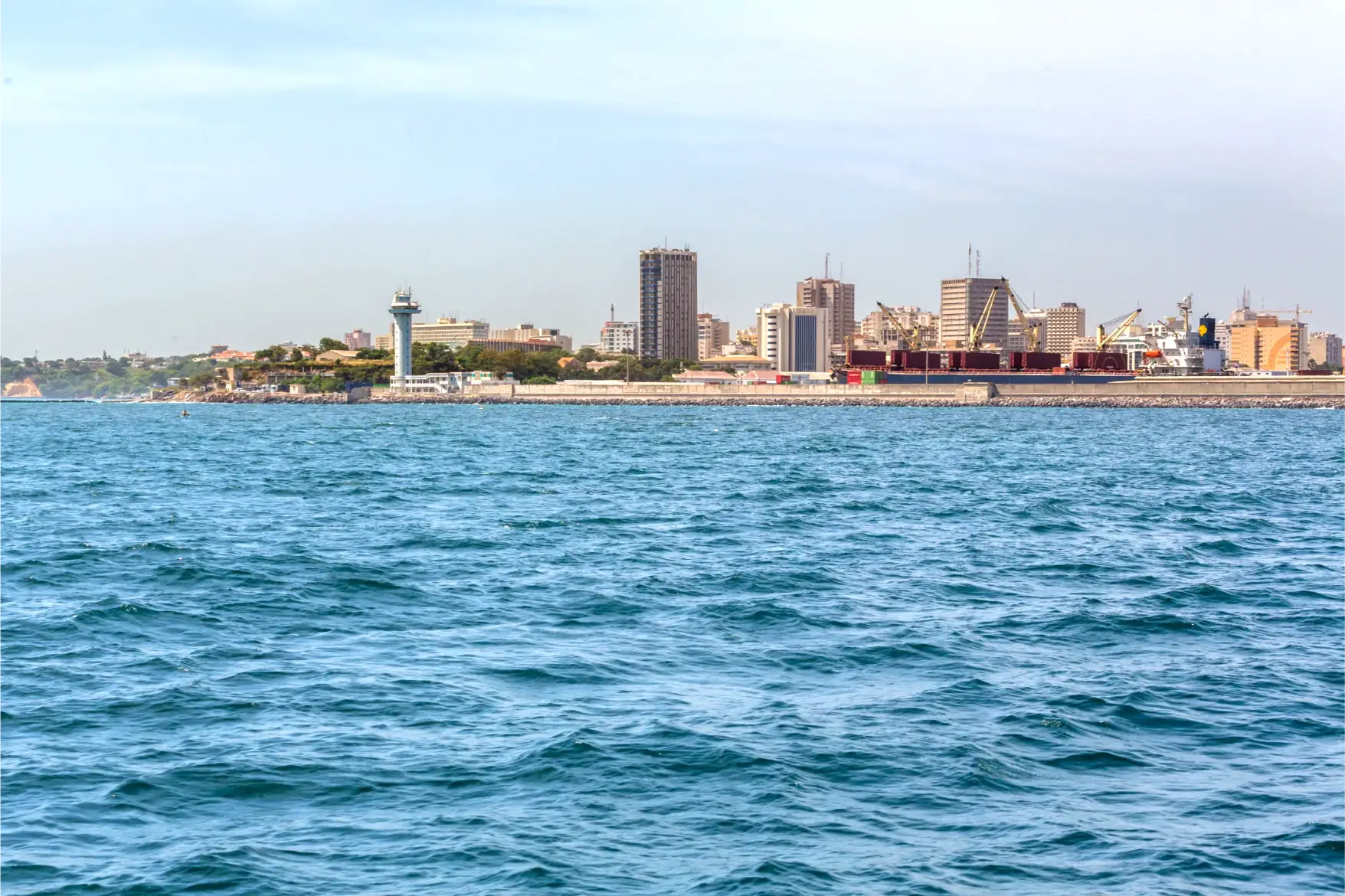 coastline near the city of dakar