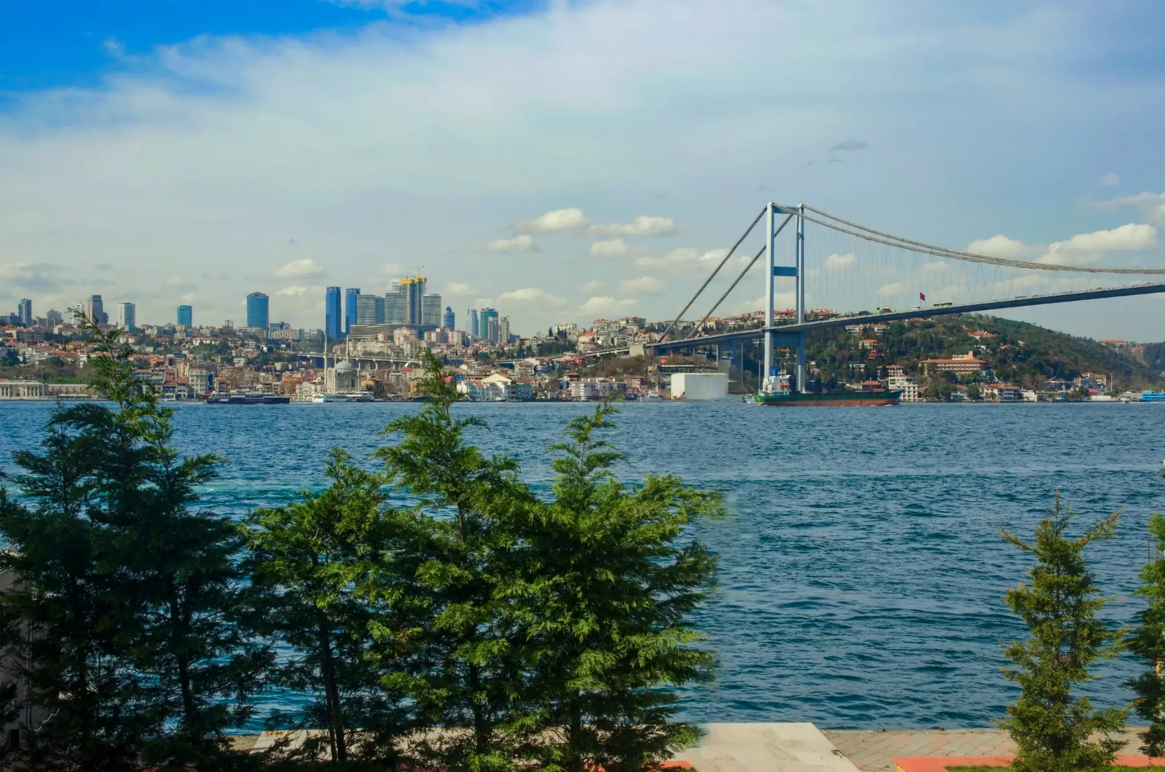 european side of istanbul from the bosphorus