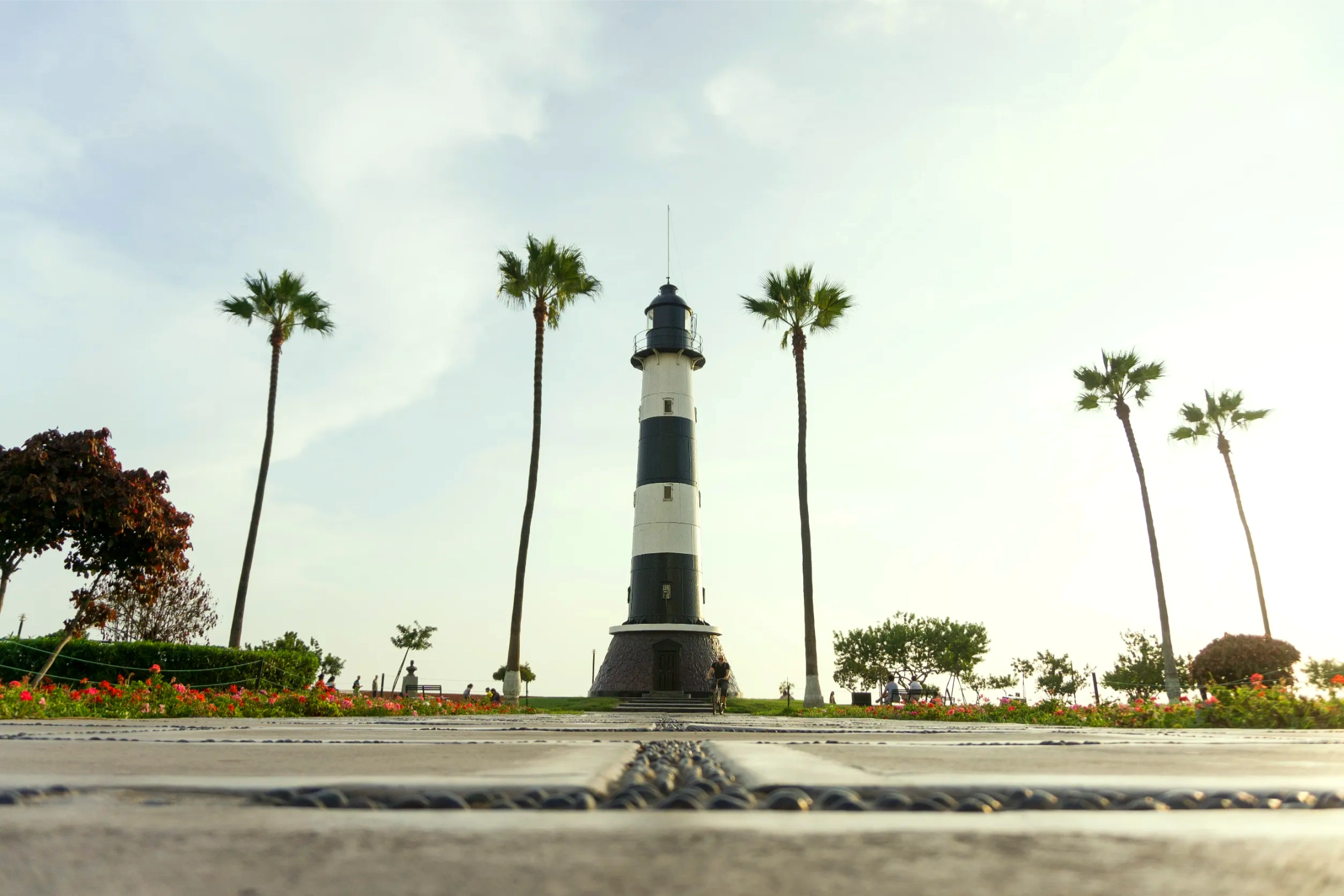 miraflores town landscapes in lima peru