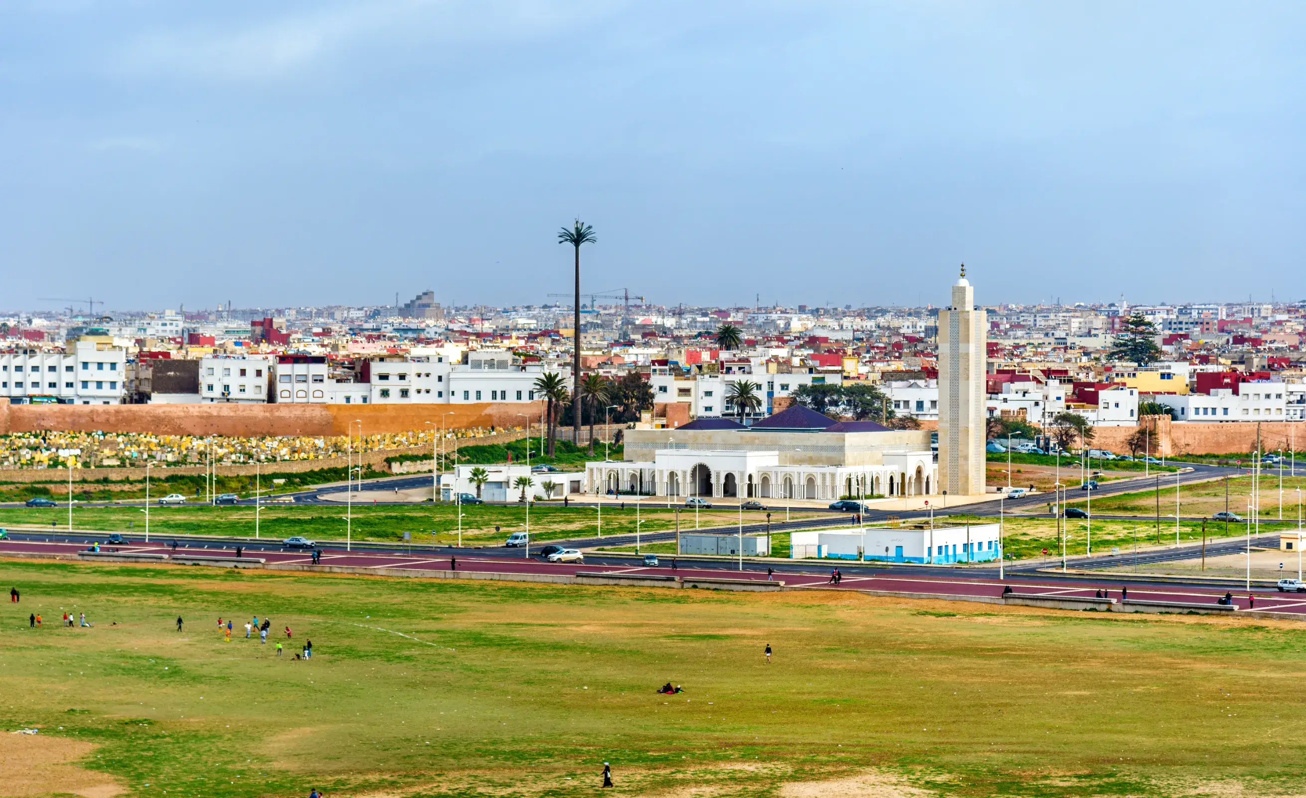 mosque on the beach of sale morocco