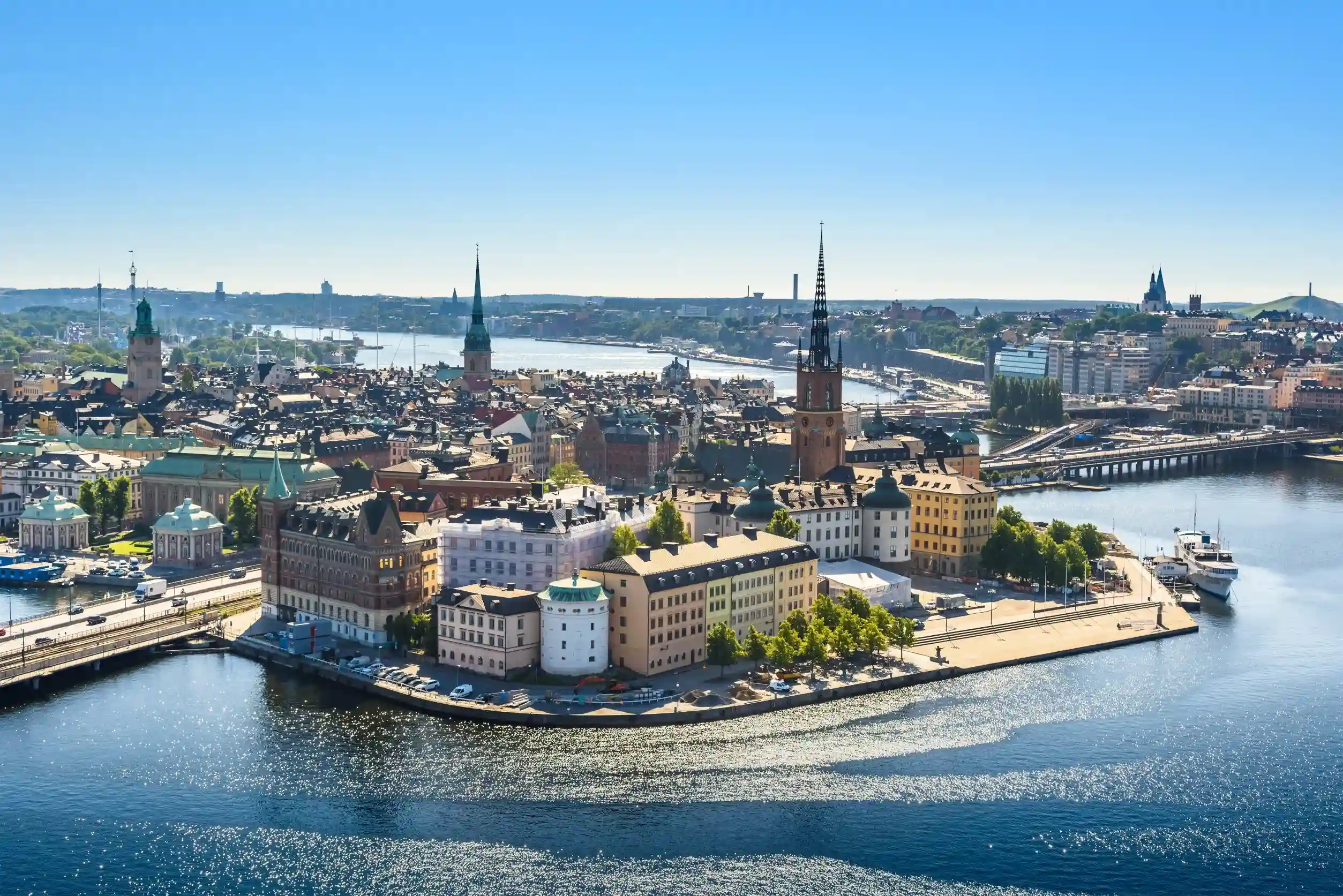 old town or gamla stan in stockholm sweden