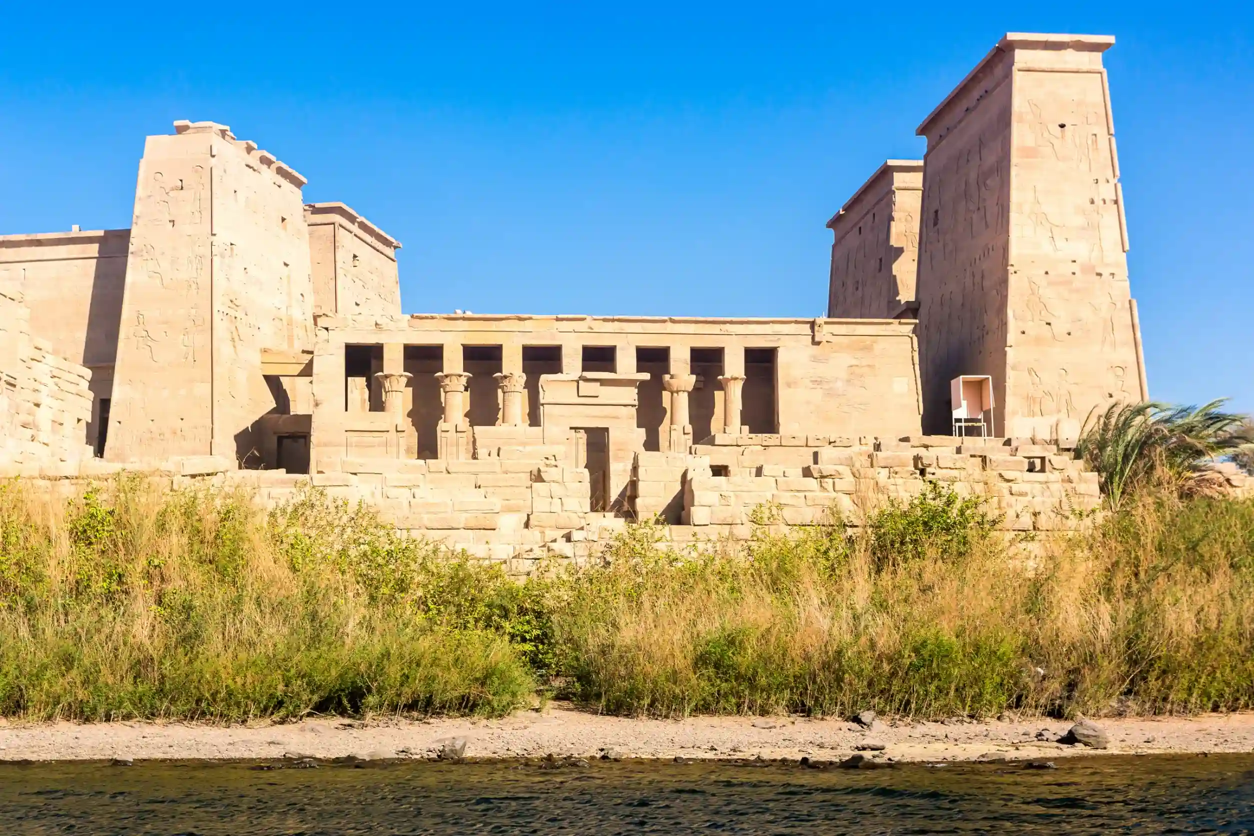 philae temple in aswan on the nile in egypt africa