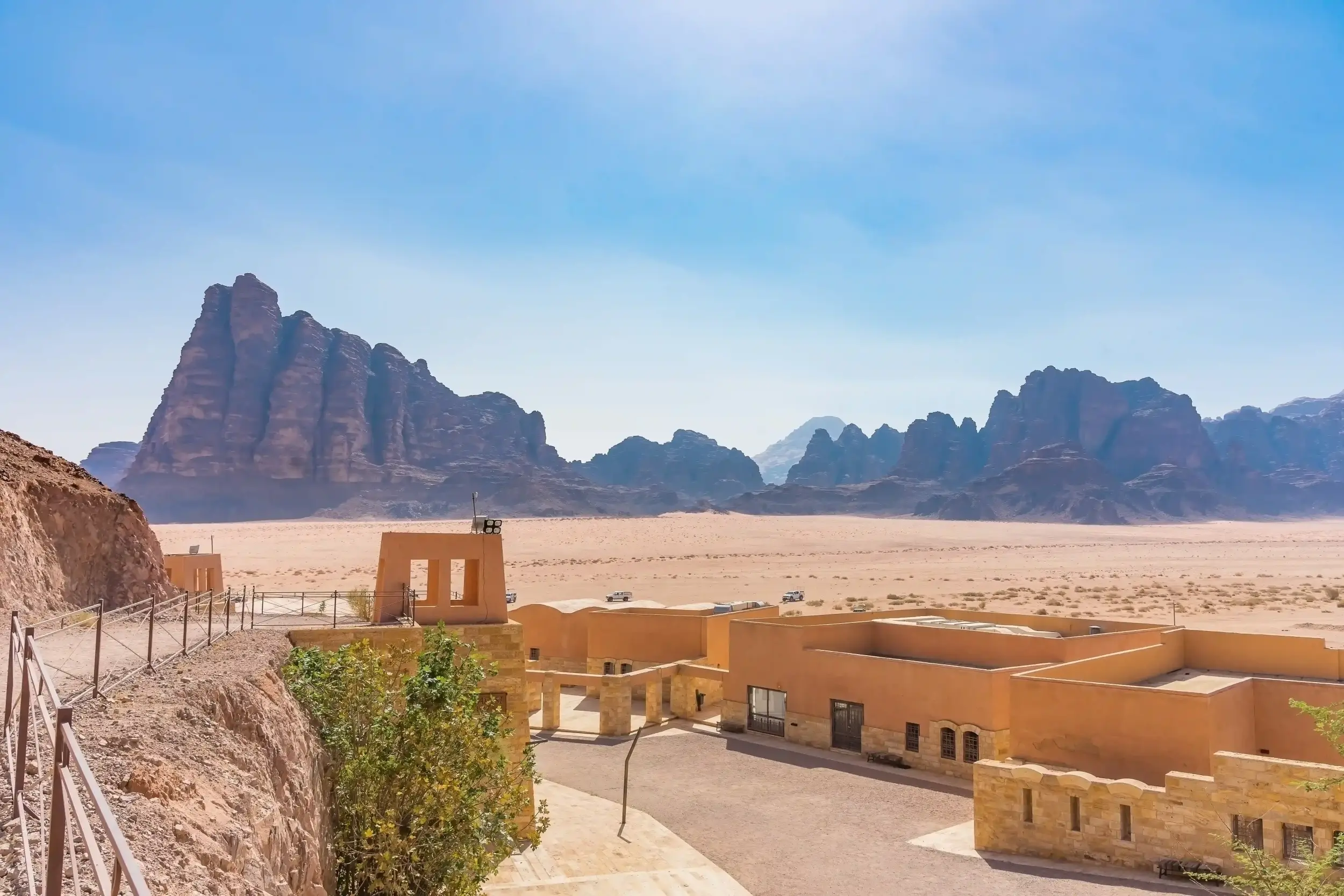 seven pillars of wisdom in wadi rum jordan