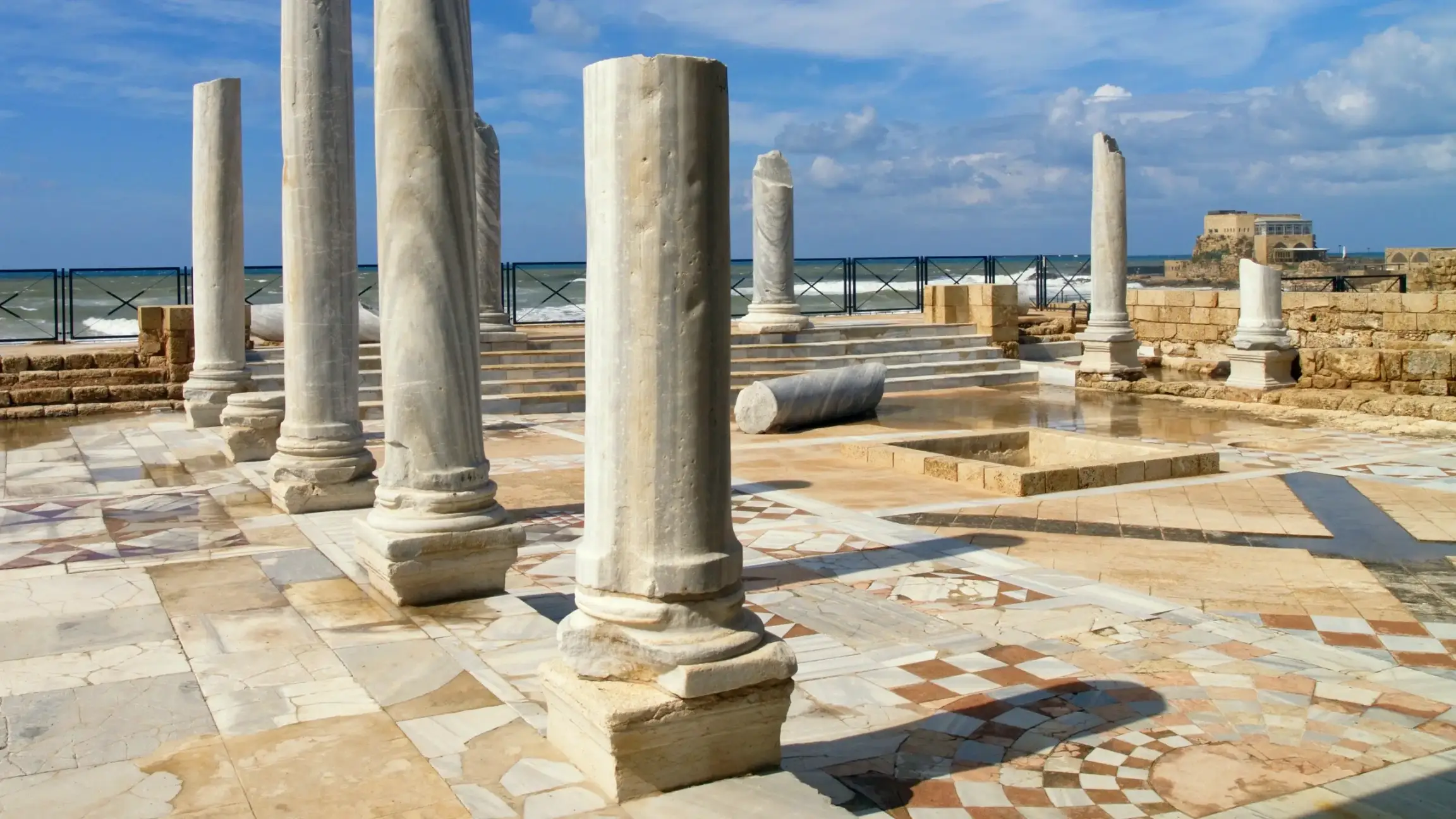 the caesarea monument in israel