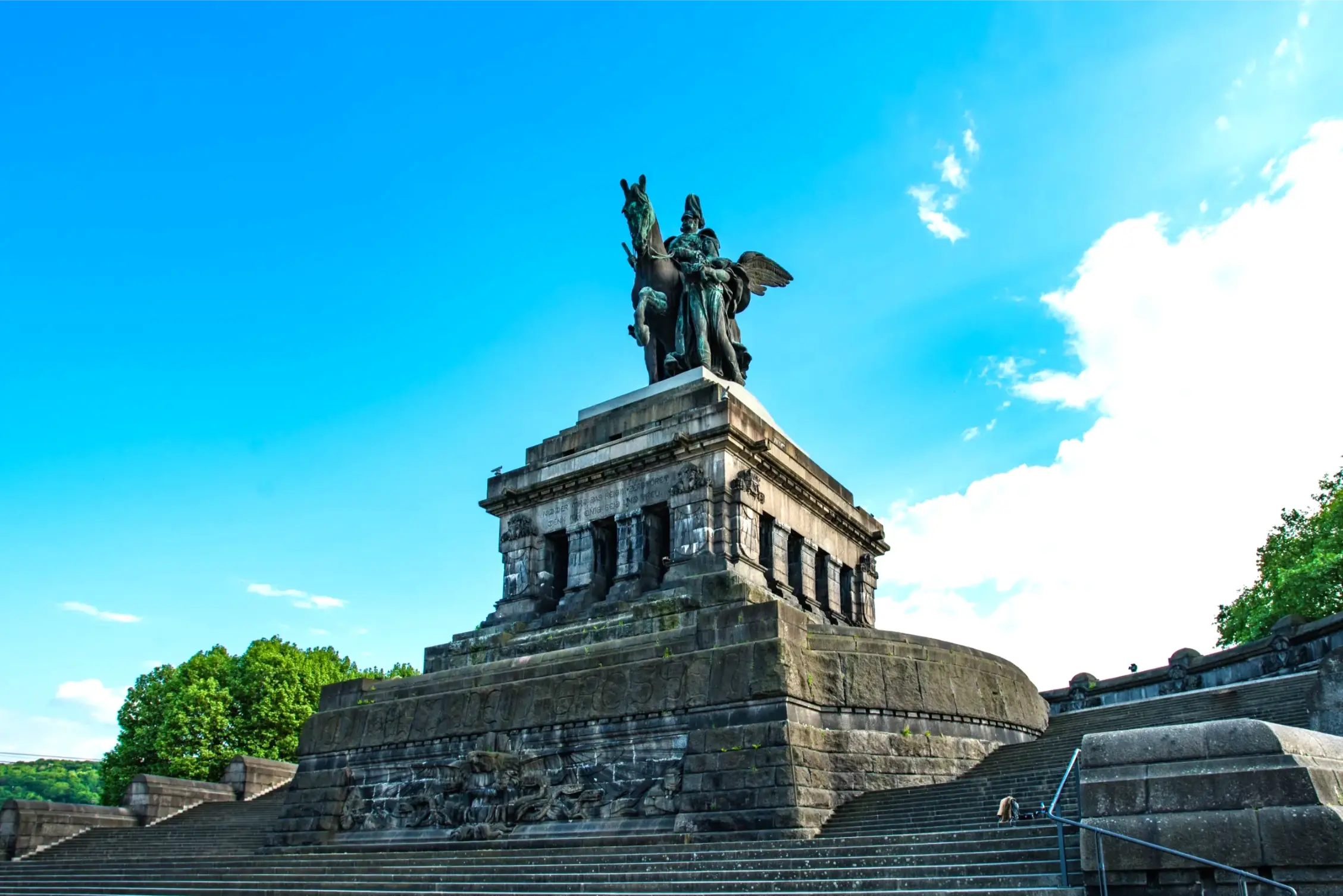 the emperor william monument in koblenz germany