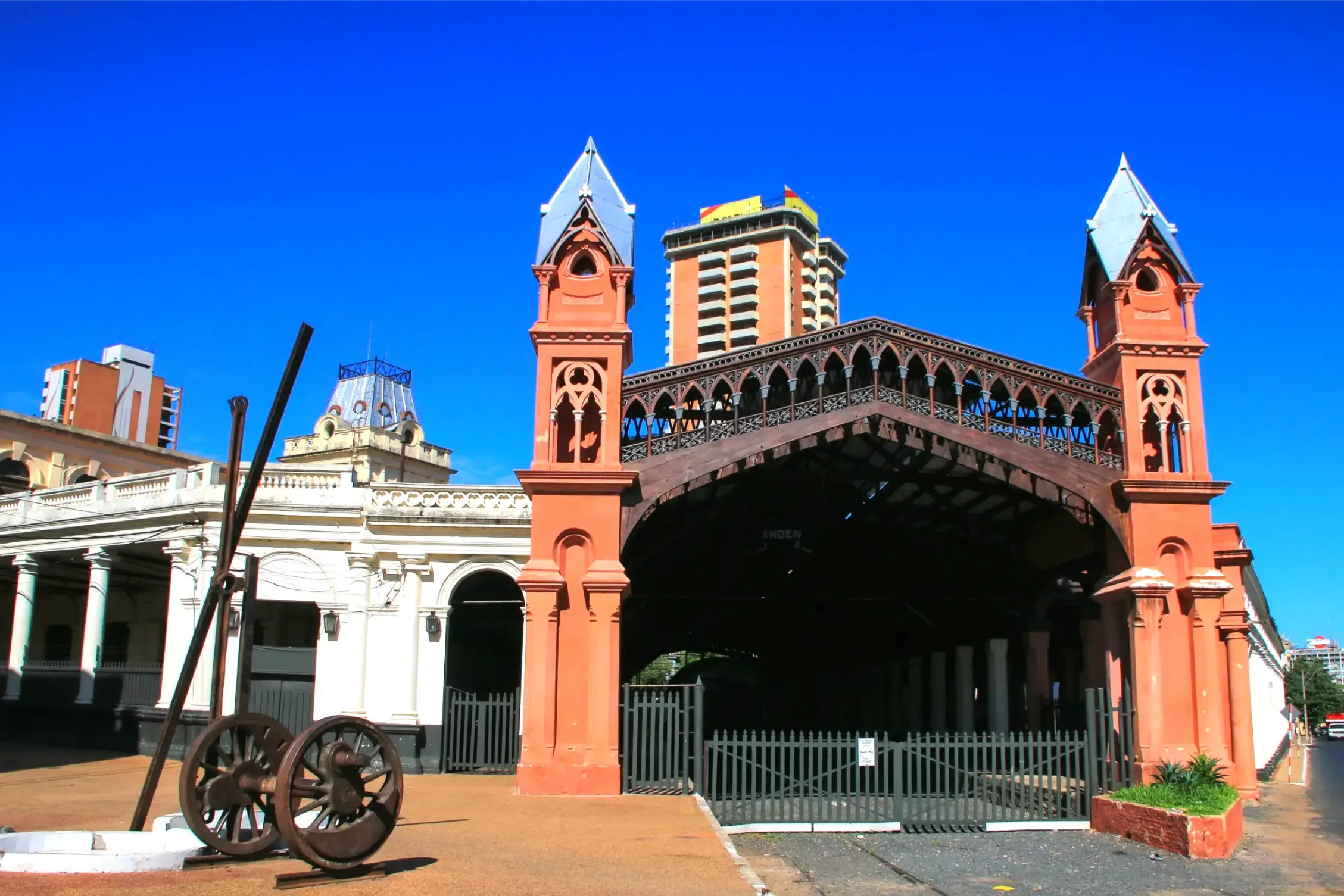 the former train station in asuncion paragua