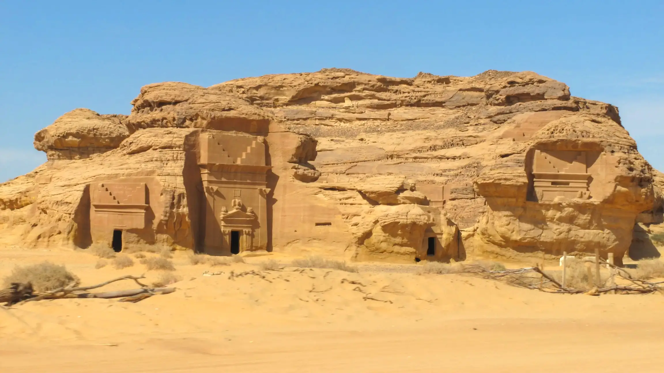the madain saleh archaeological in saudi arabia