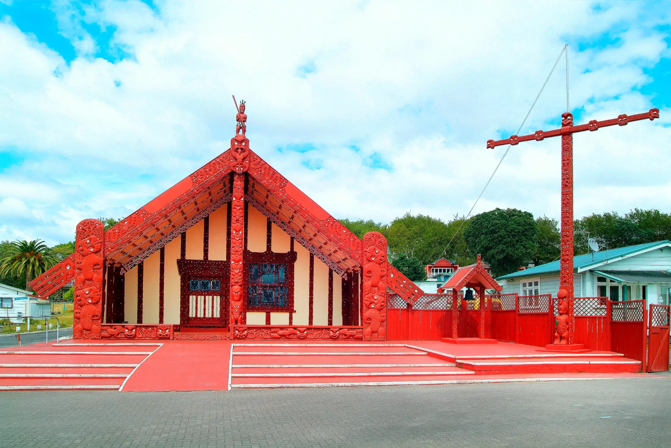 the maori assembling house in rotorua new zealand