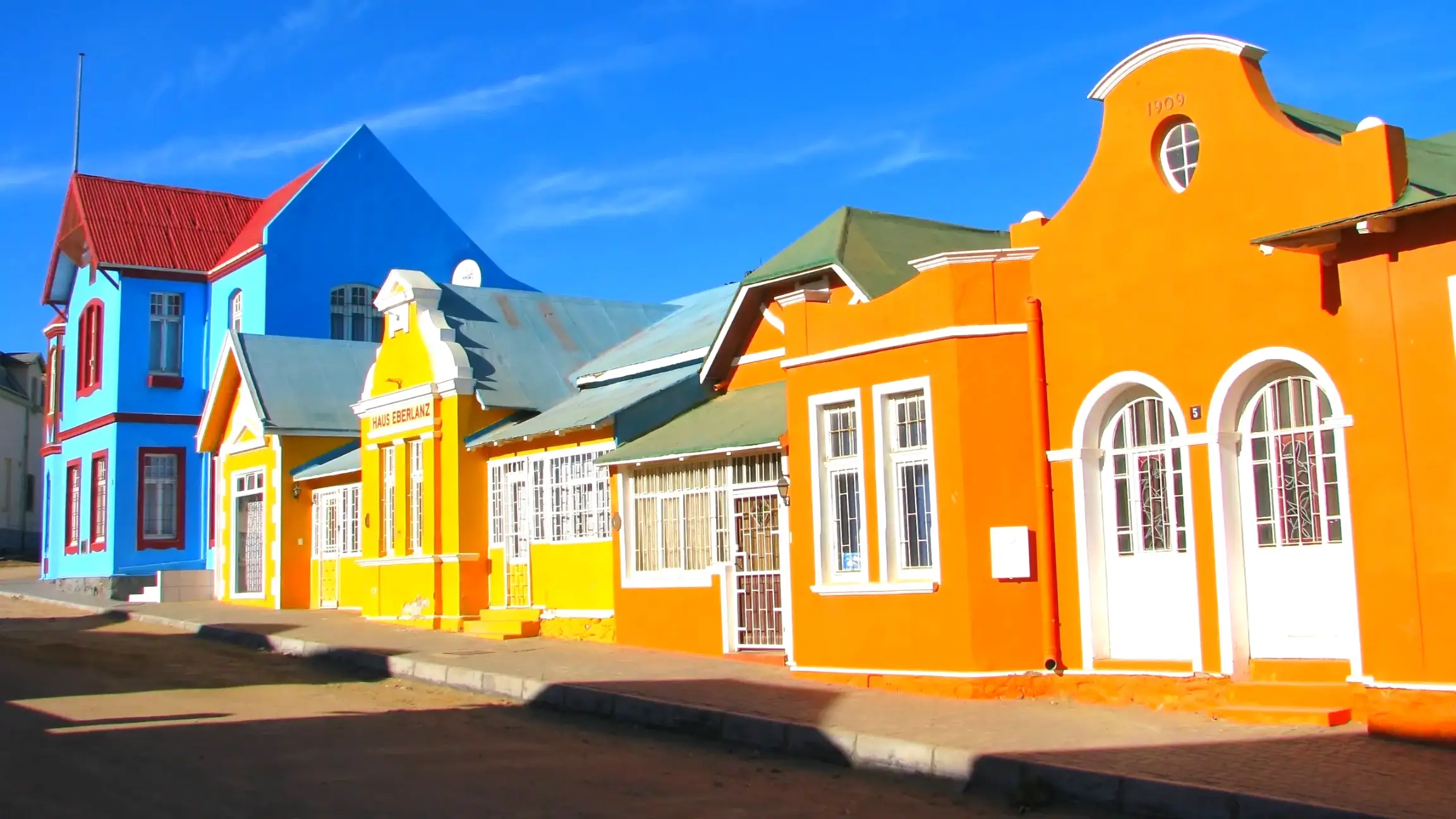 the multicoloured houses in nachtigal namibia