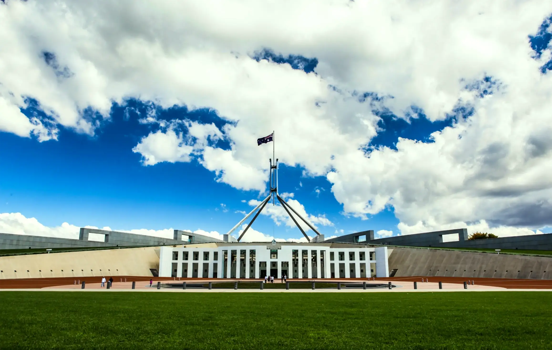 the national parliament house in canberra australia