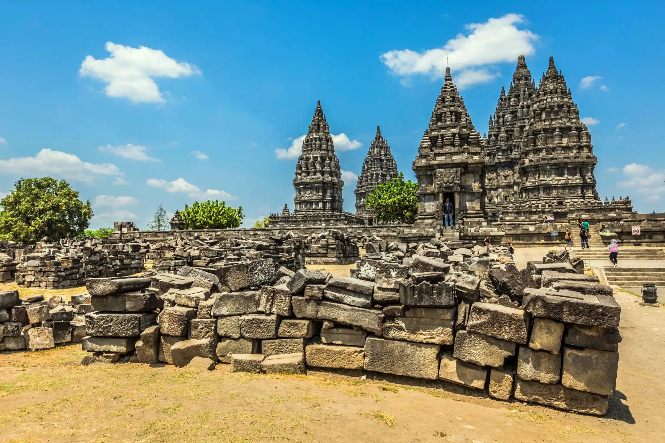 the prambanan temple in java indonesia