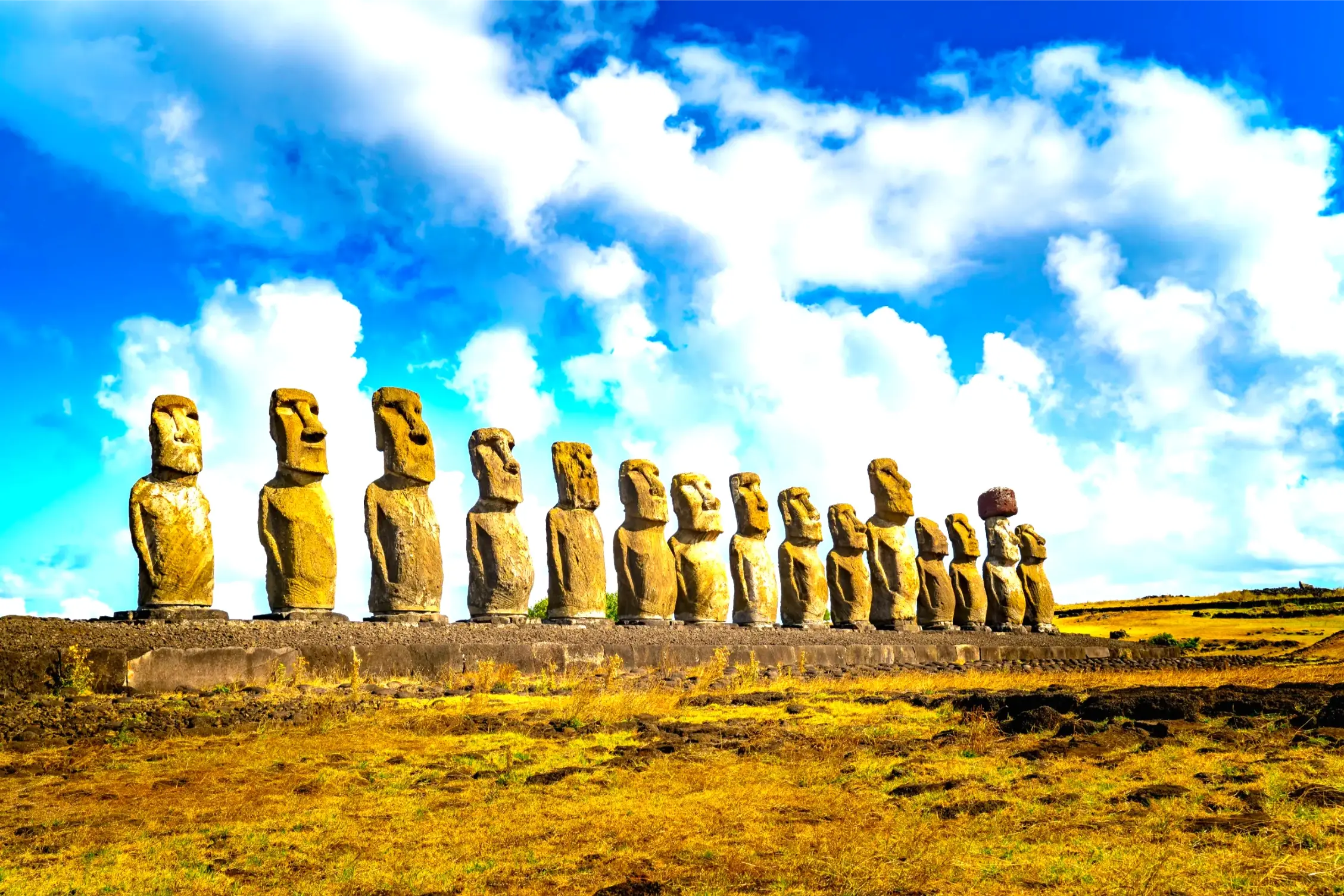 the rapa nui national park in chile