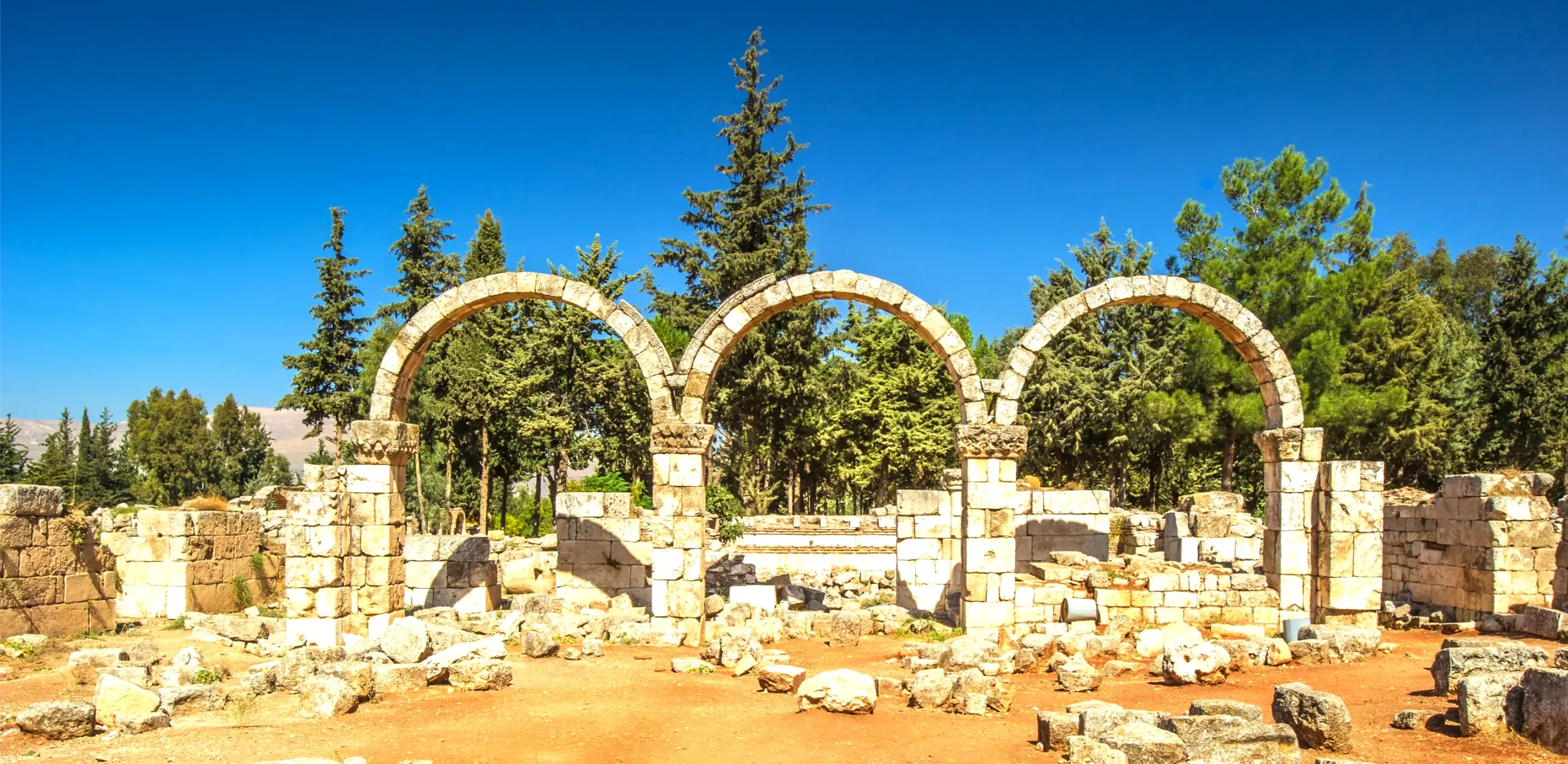 the ruins in anjar lebanon