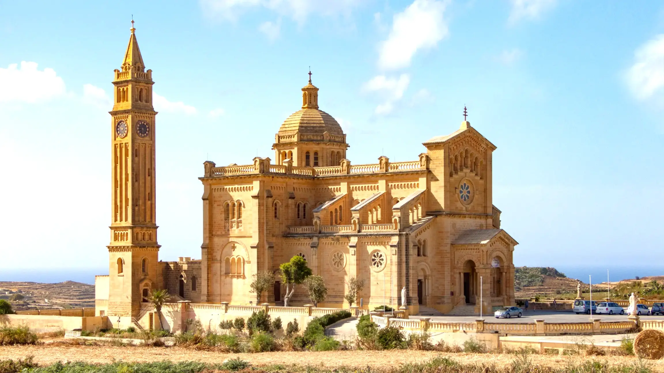 the ta pinu cathedral in gozo malta