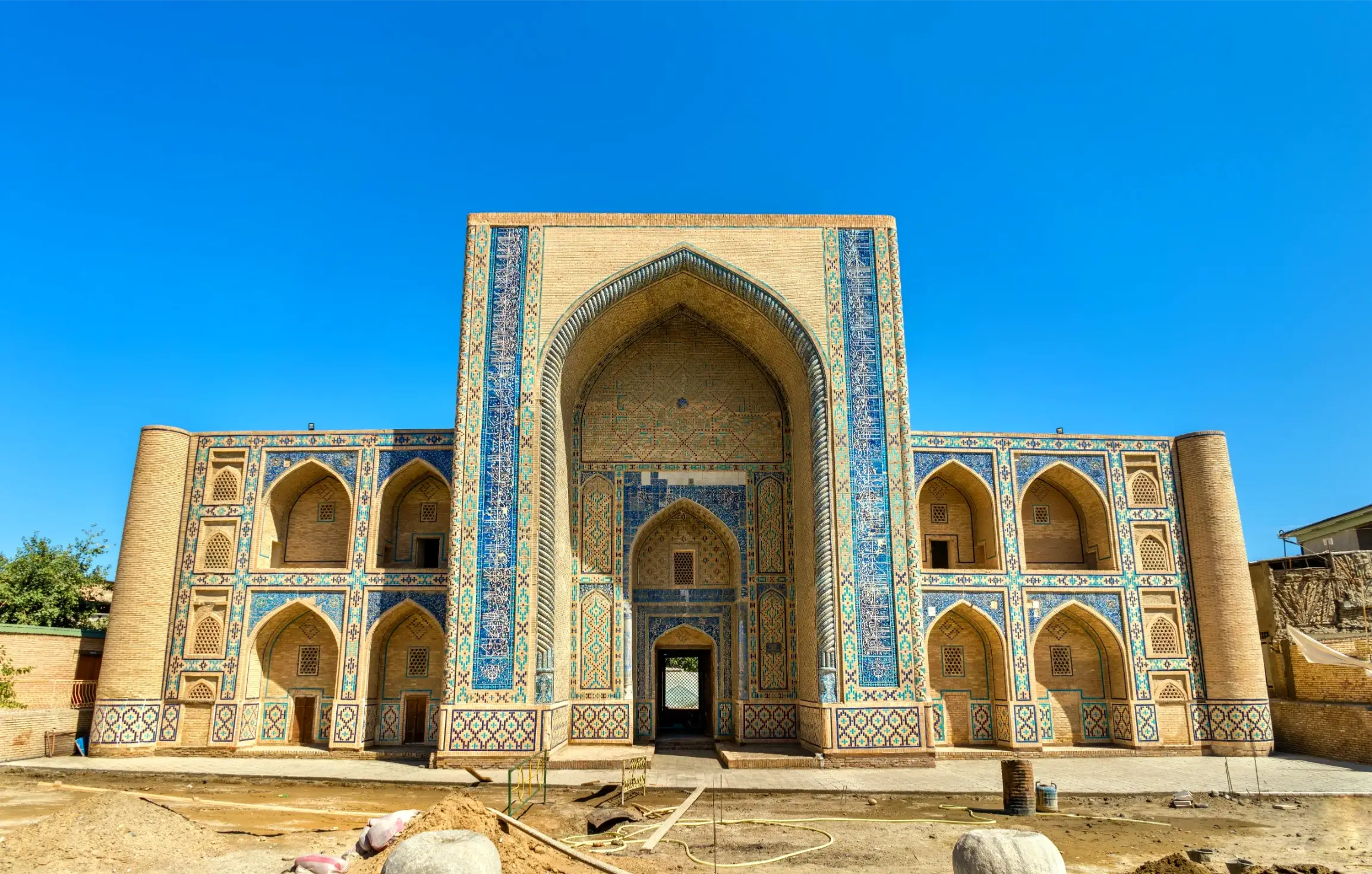 the ulugbek madrasa in bukhara uzbekistan