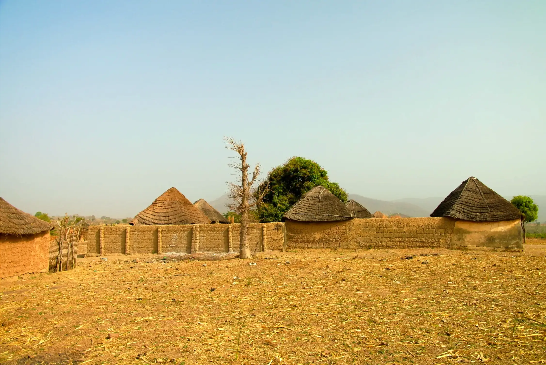 the village of dowayo tribe at poli cameroon