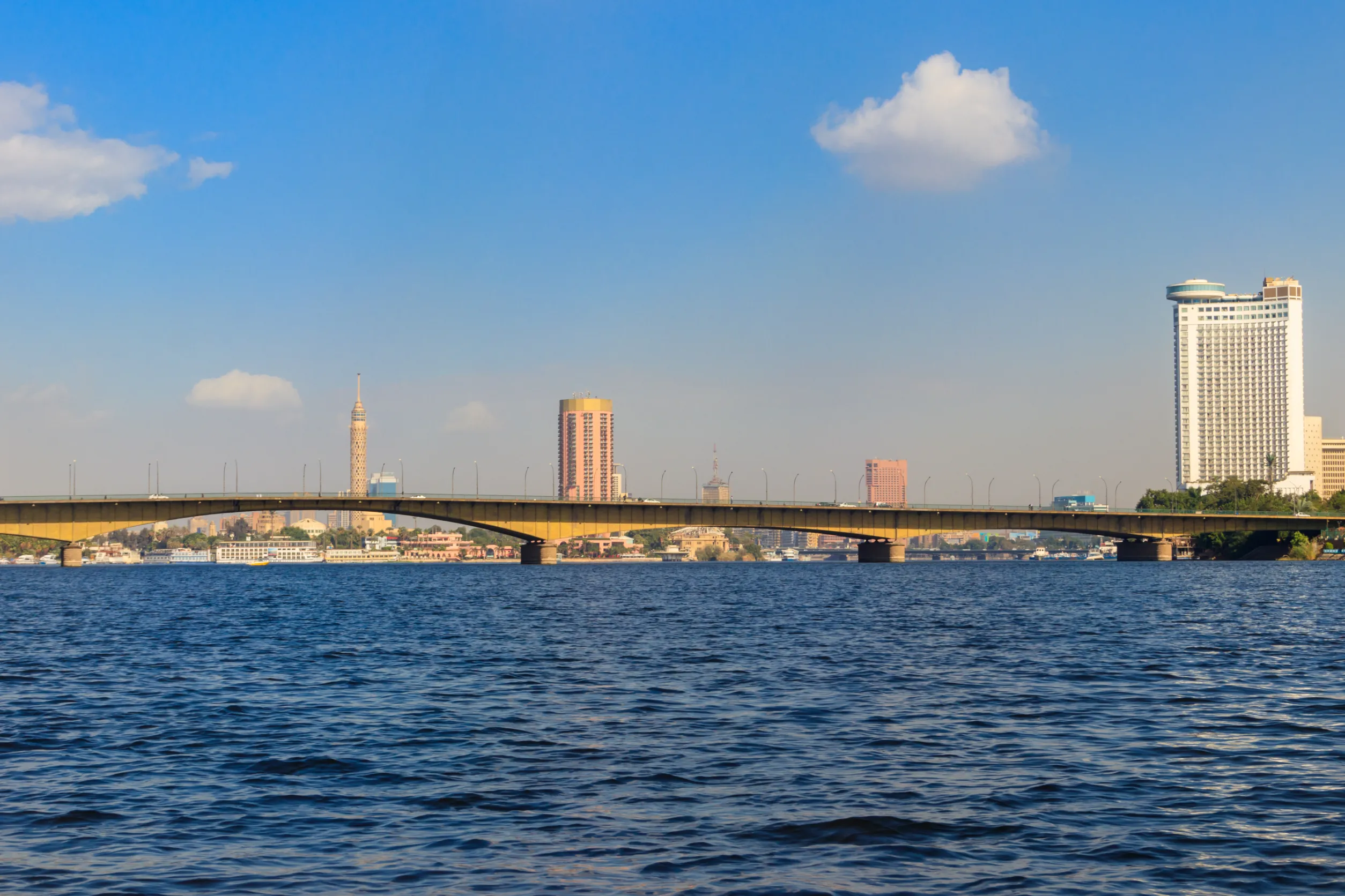 view the cairo and nile river in egypt